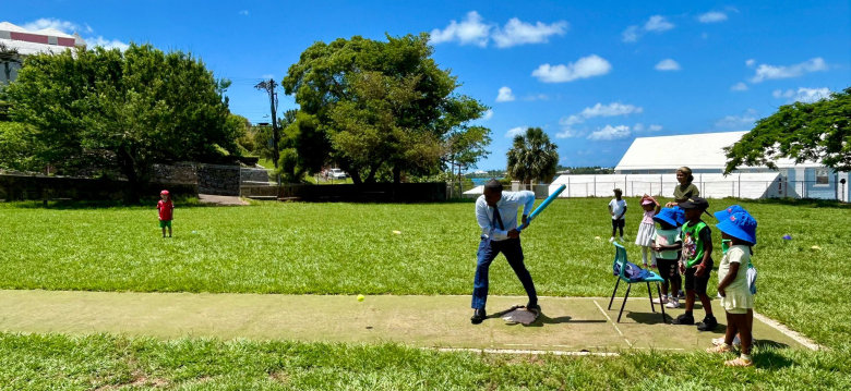 Minister Darrell Kicks Off Island-Wide Summer Day Camp Visits